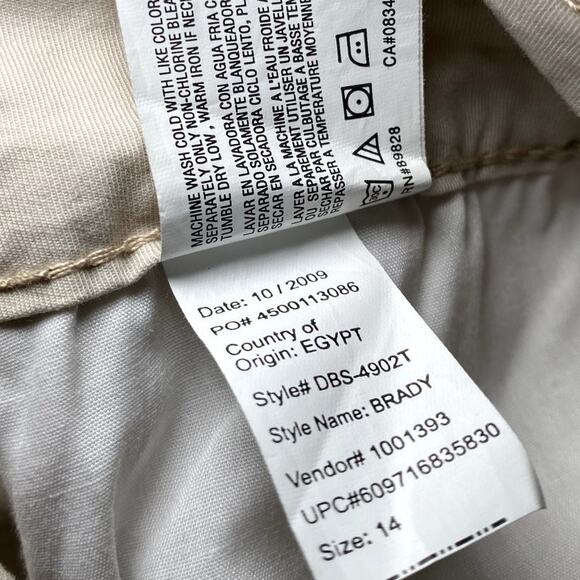 Bandolino Blu - Ivory Stretch Bermuda Shorts - Size 14 - Picture 12 of 12